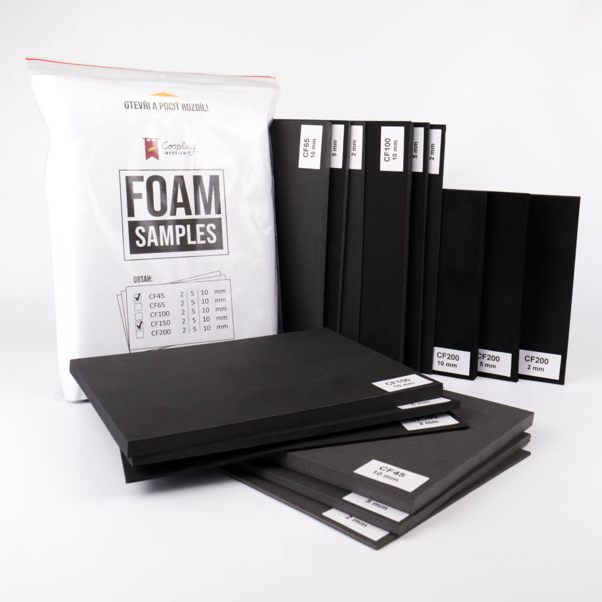 EVA foam samples - Cosplay Emporium